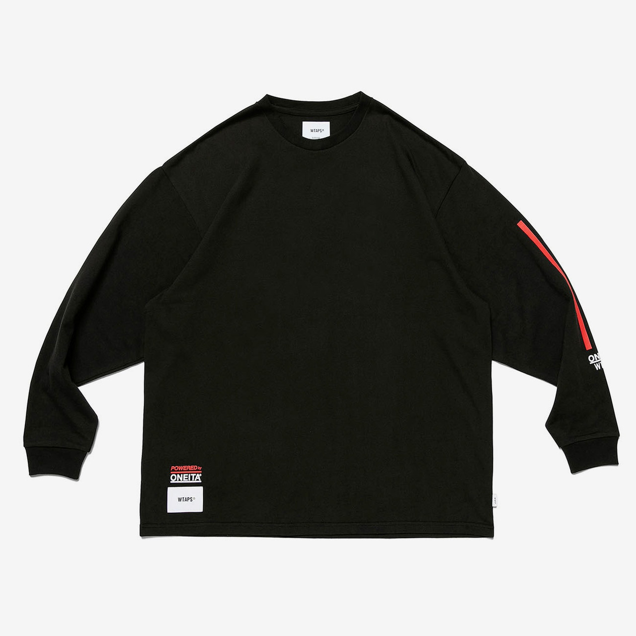 Wtaps Oneita power t long sleeve blackTシャツ/カットソー(七分/長袖 