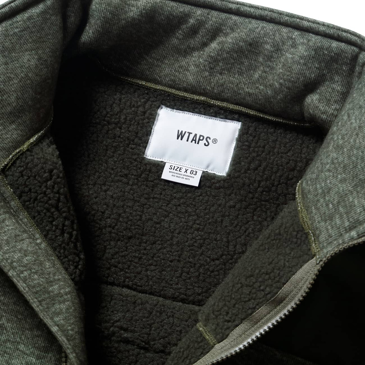 Wtaps MERCER JACKET POAC BOA オリーブ サイズ L amnayahotels.com