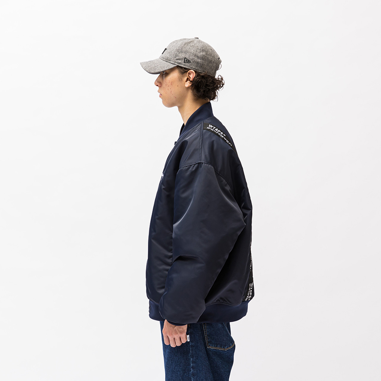 TEAM JACKET NYLON. TWILL. UT813 NAVY 03 - ナイロンジャケット