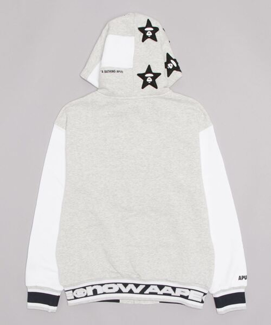 AAPE MEN BUTTON SWEAT HOODIE