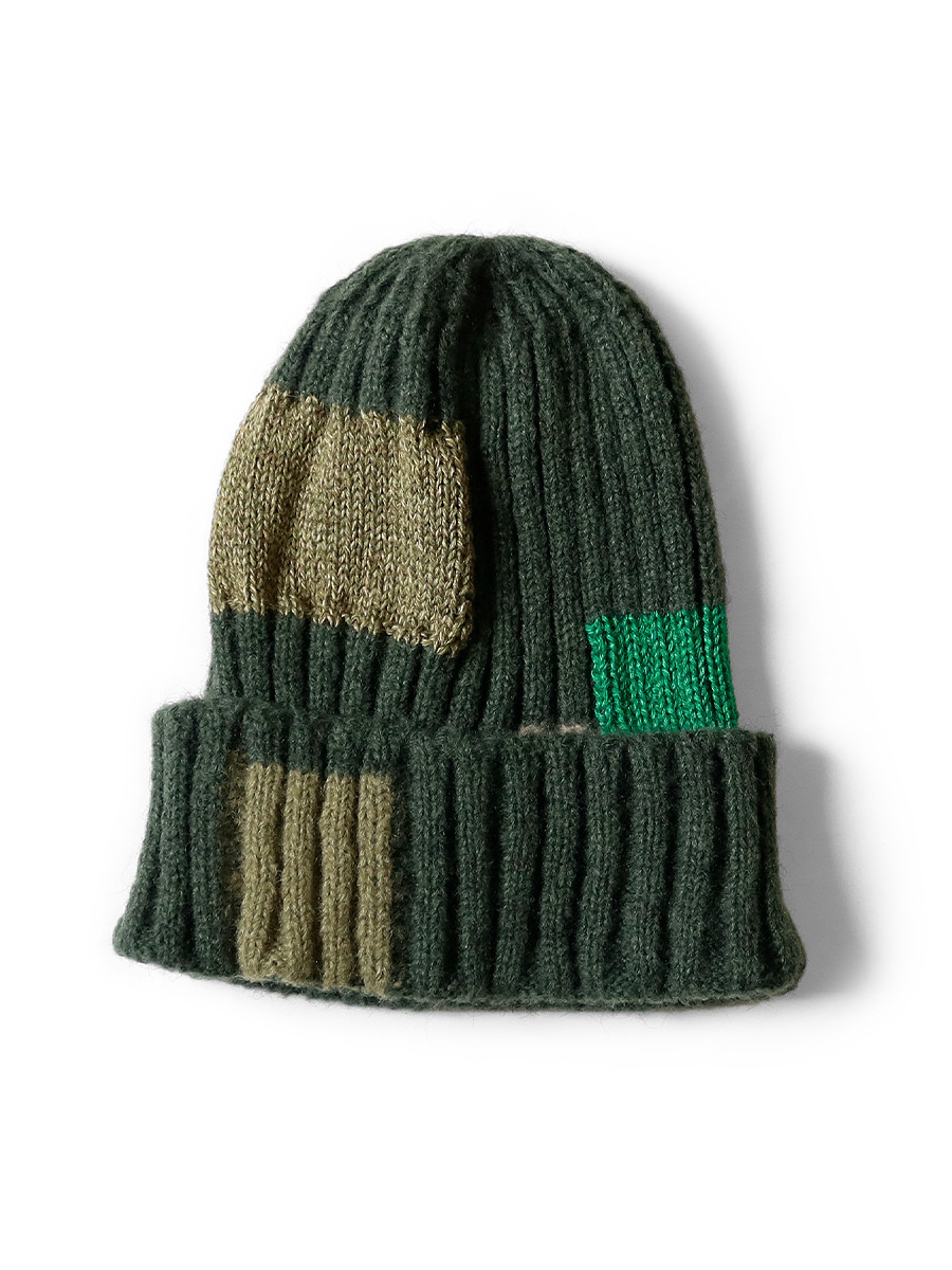 【希少】Kapital 5G Himalayan Cap ニット レザー KAPITAL Hat/Cap 5G Wool TUGIHAGI Knit CAP