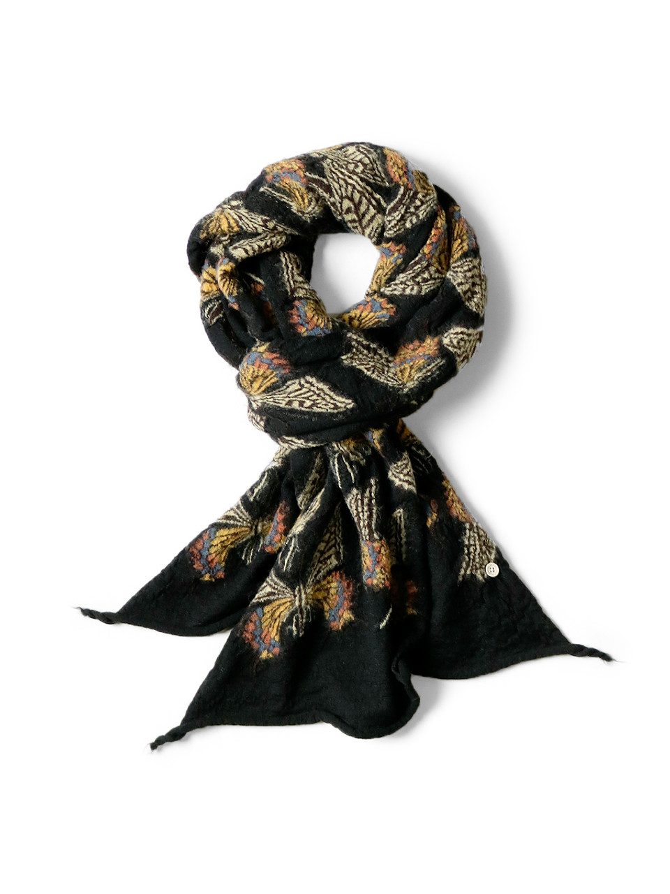 KAPITAL Scarves Felling Wool Butterfly HAPPY Muffler