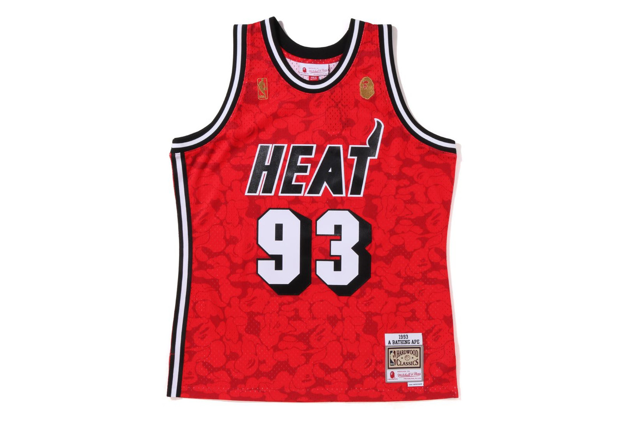 CUT AND SEWN [BAPE X MITCHELL & NESS] MIAMI HEAT JERSEY TANK TOP