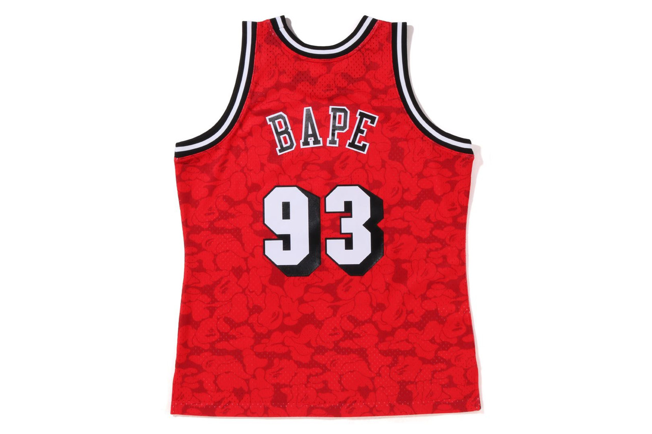 CUT AND SEWN [BAPE X MITCHELL & NESS] MIAMI HEAT JERSEY TANK TOP