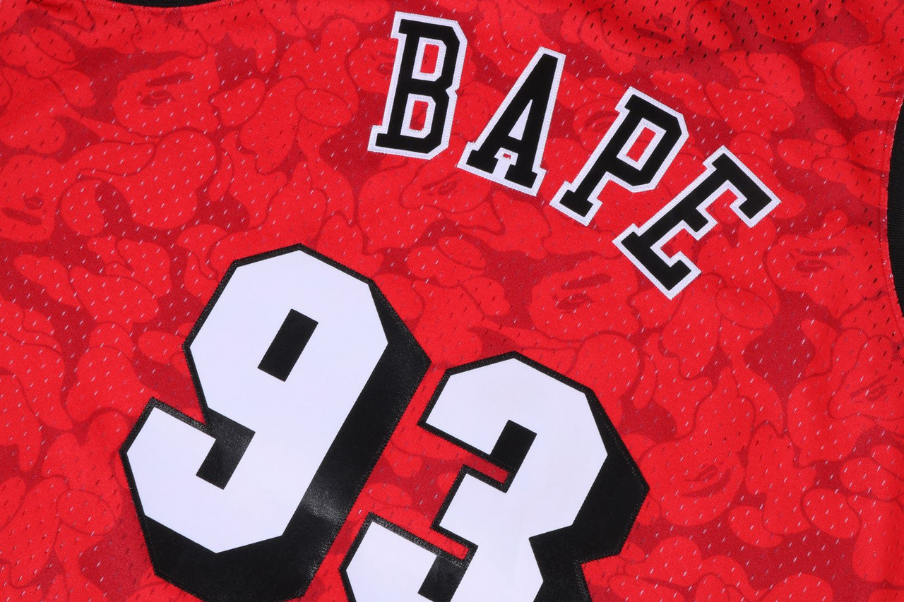 CUT AND SEWN [BAPE X MITCHELL & NESS] MIAMI HEAT JERSEY TANK TOP