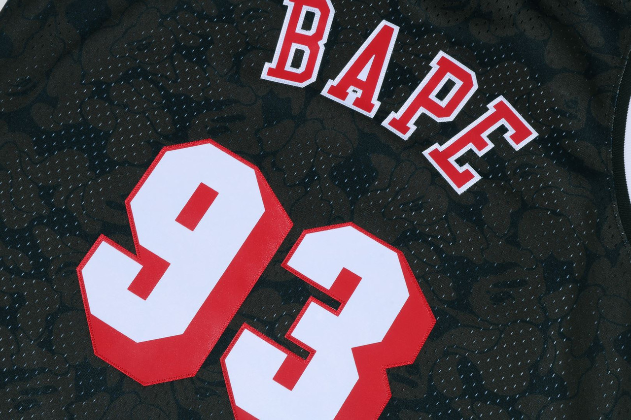 Bape x Mitchell & Ness Miami Heat Jersey Black