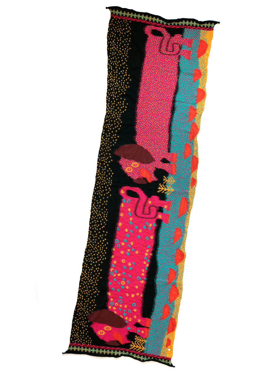KAPITAL Scarves Felling Wool DOS Dachshund Muffler