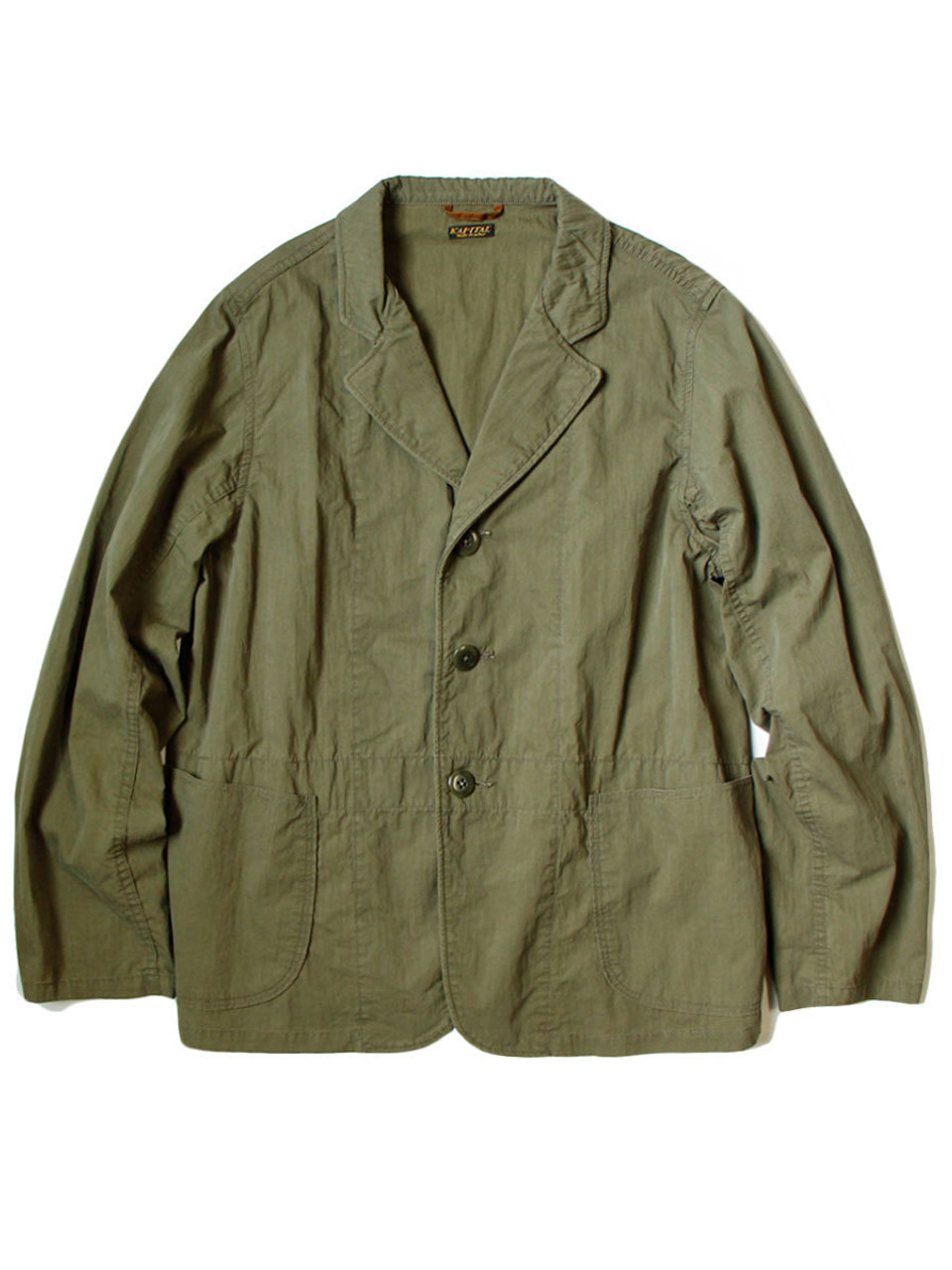 ジャケット・アウター Cut Pile Reversible Hospital Jacket Kapital Hospital Jacket Olive Ripstop - Made in Japan