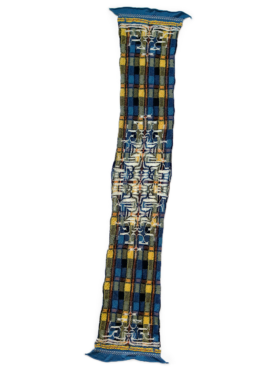 KAPITAL Scarves Filted Wool Tartan Ainu HAPPY Muffler