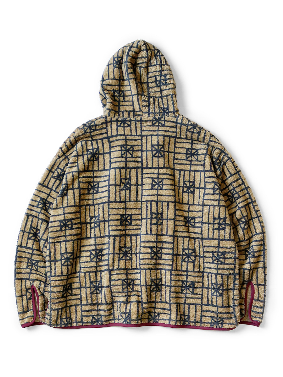 KAPITAL Sweat Shirt Forked Domino Fleece Baja Hoodie