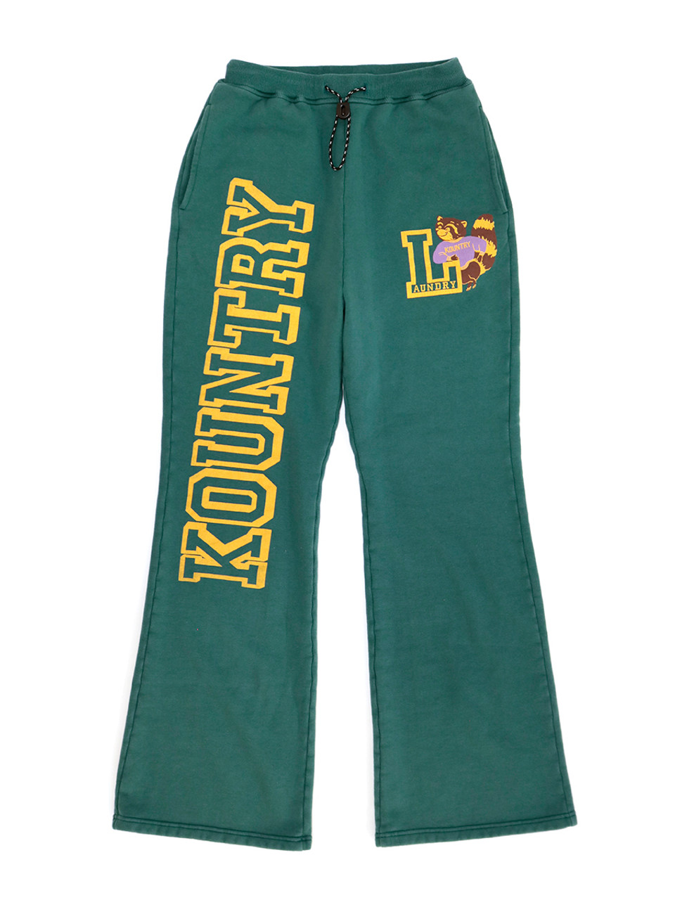 KAPITAL Pants 30/- Fleece Fleece Flared Sweatpants (KOUNTRY)