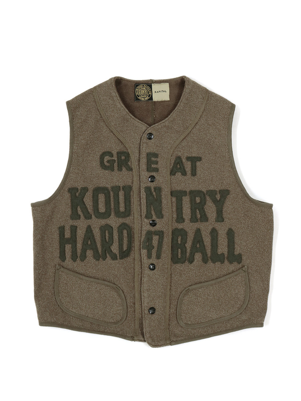 Beach Fleece Baseball Vest (GREAT KOUNTRY) K2210SJ100