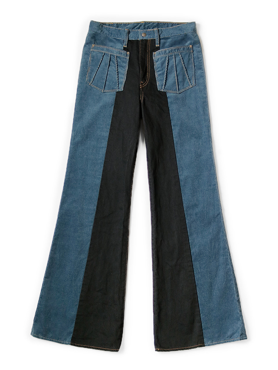 Corduroy x Denim 2TONE Gypsy Flare Pants K2209LP020