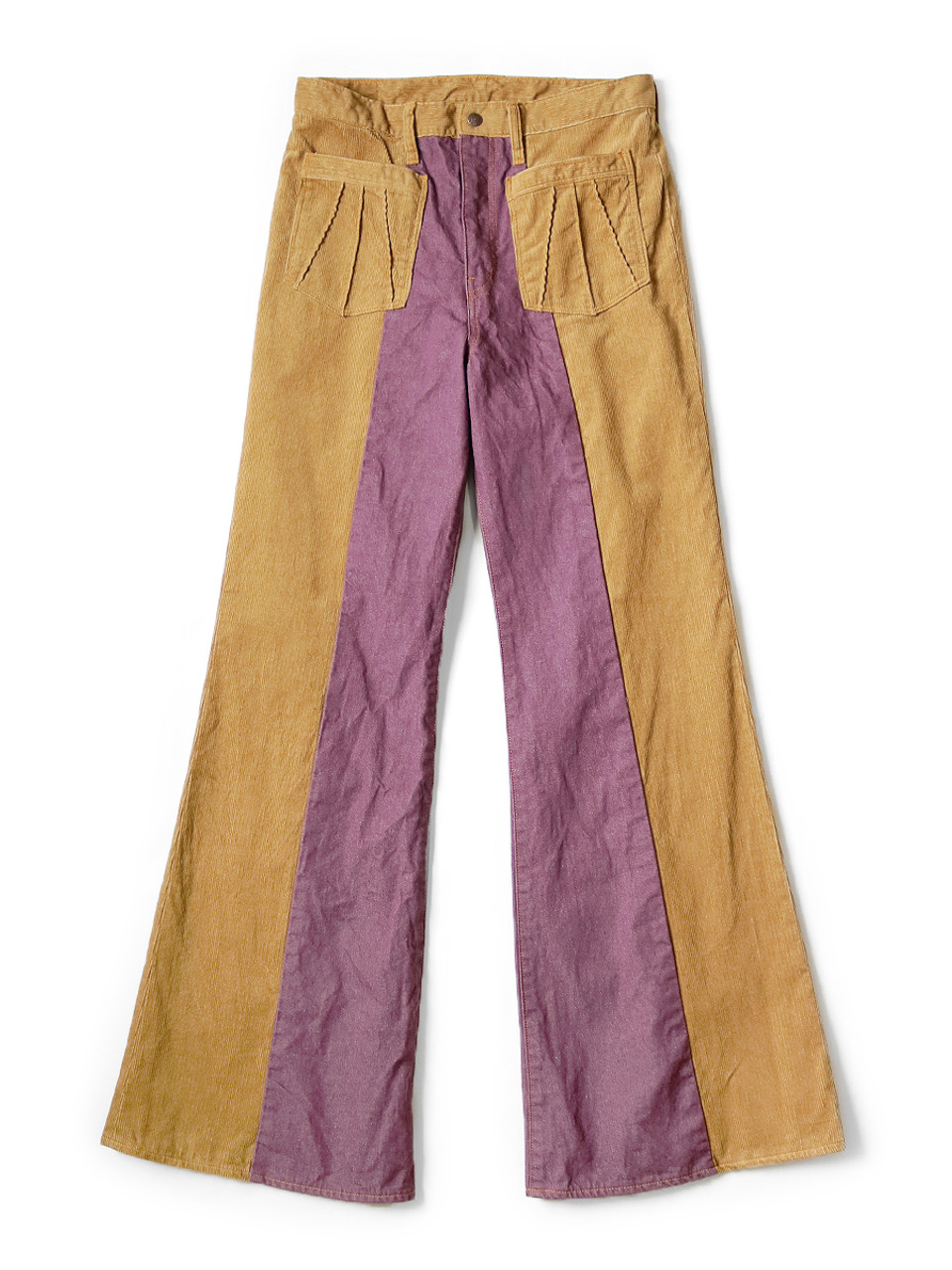 Corduroy x Denim 2TONE Gypsy Flare Pants K2209LP020