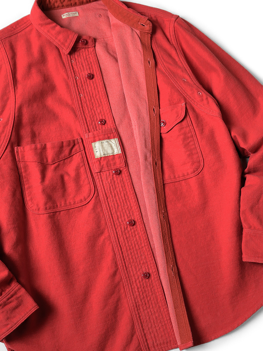 KAPITAL Shirt (Long Sleeve) CPO Cotton Wool Mopar Shirt