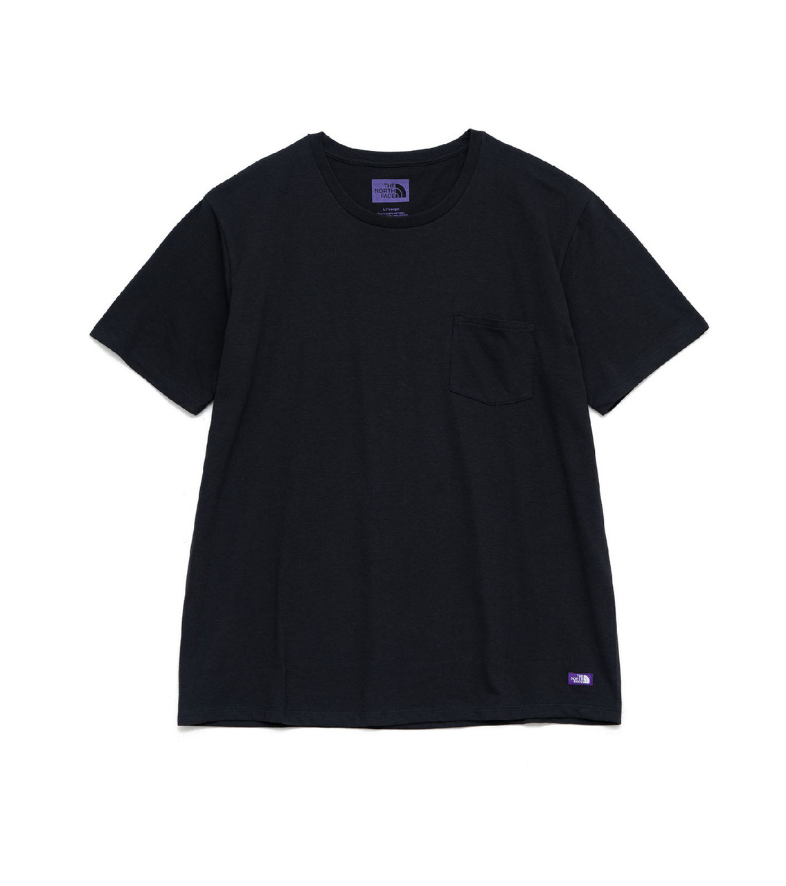 買い価格ノースフェイス パープルレーベル TシャツNT3268N 黒 新品 Tシャツ/カットソー(半袖/袖なし)