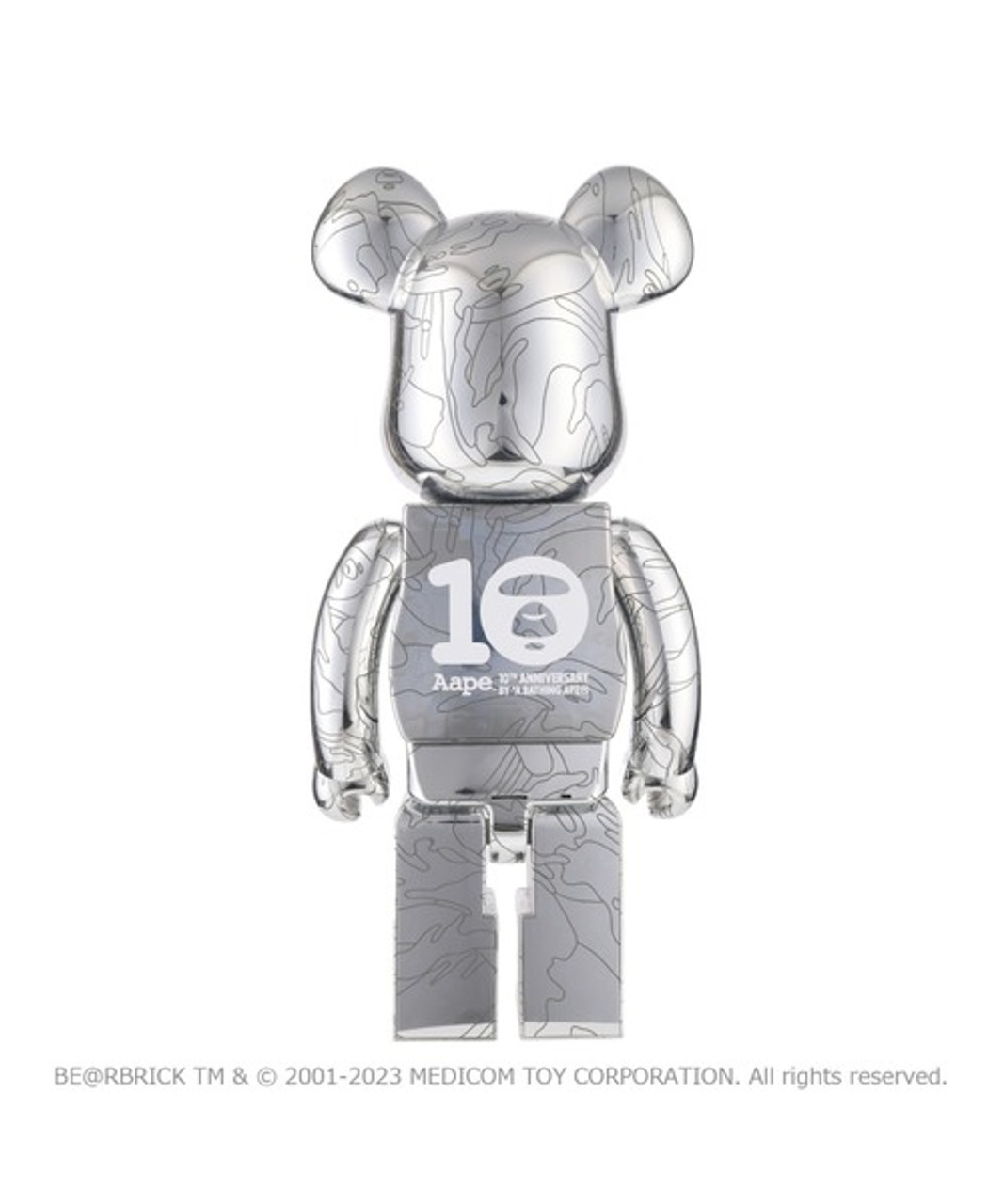 AAPE MEN BE@RBRICK BY A BATHING APE 10th Anniversary 1000%