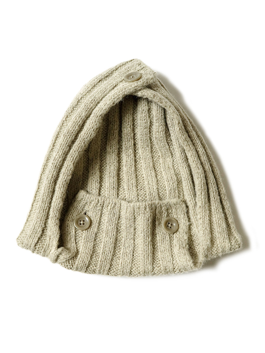 KAPITAL Hat/Cap 5G Wool 3X3 Rib Hunting Knit CAP