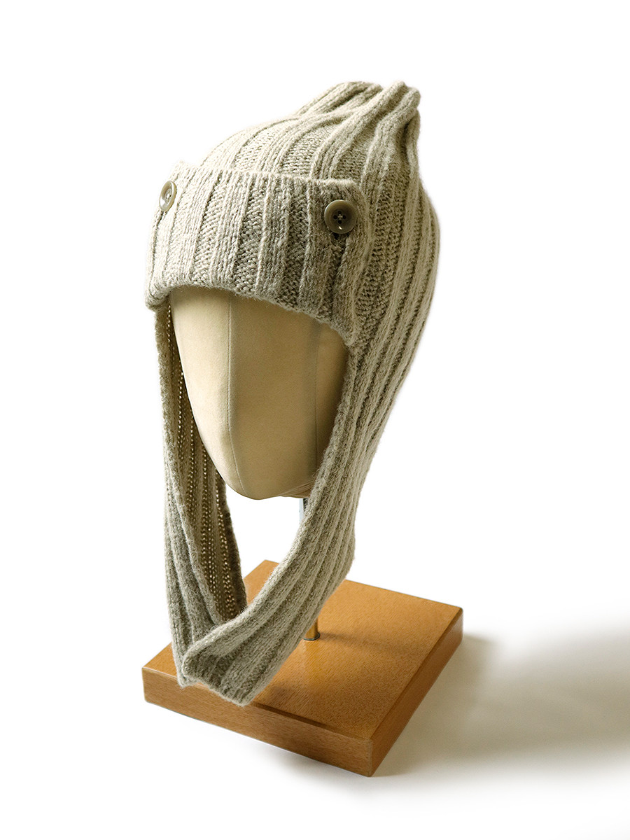 KAPITAL Hat/Cap 5G Wool 3X3 Rib Hunting Knit CAP