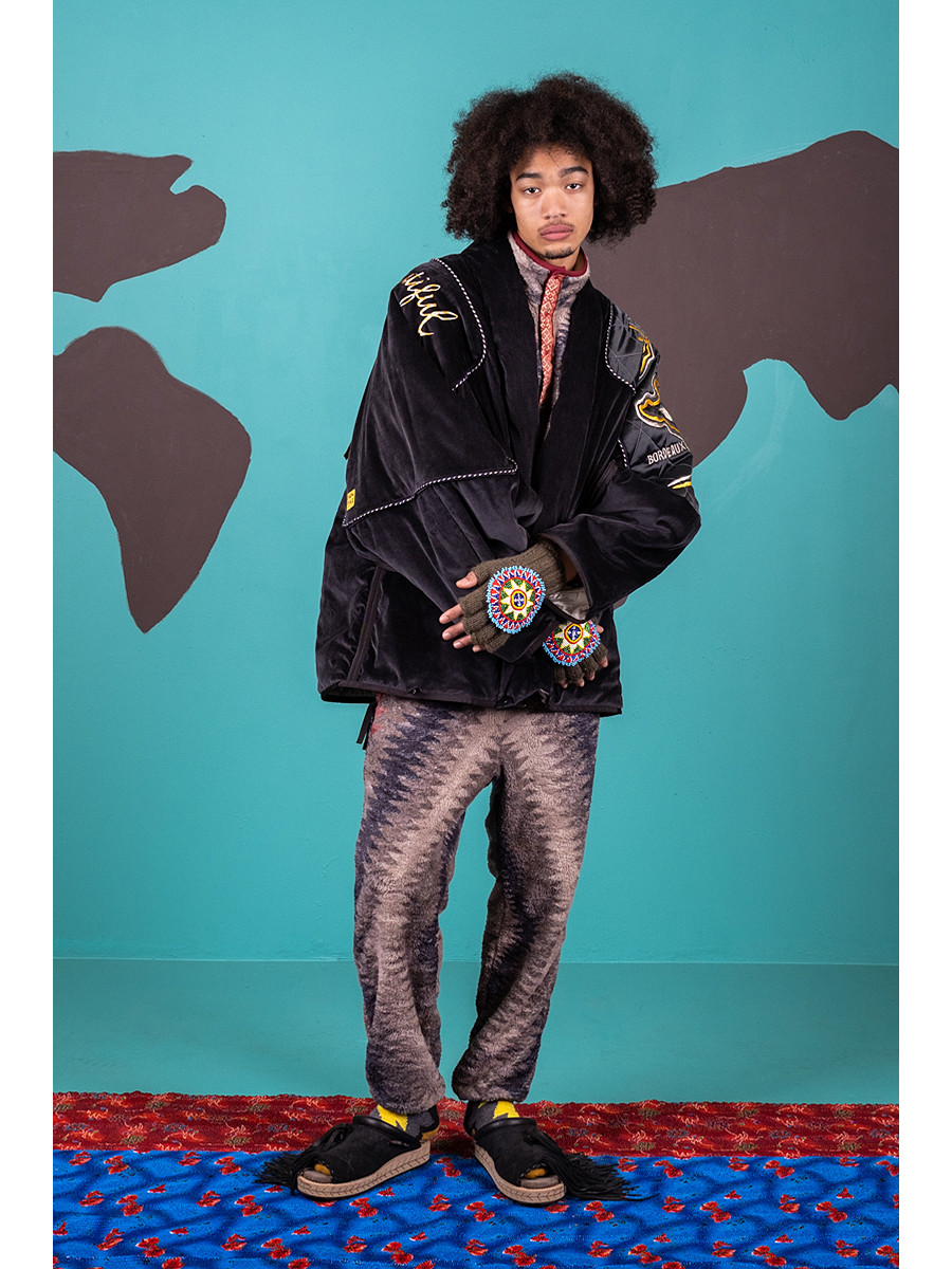 KAPITAL Jacket Velveteen KESA Siamese Bomber JKT (Beautiful France)