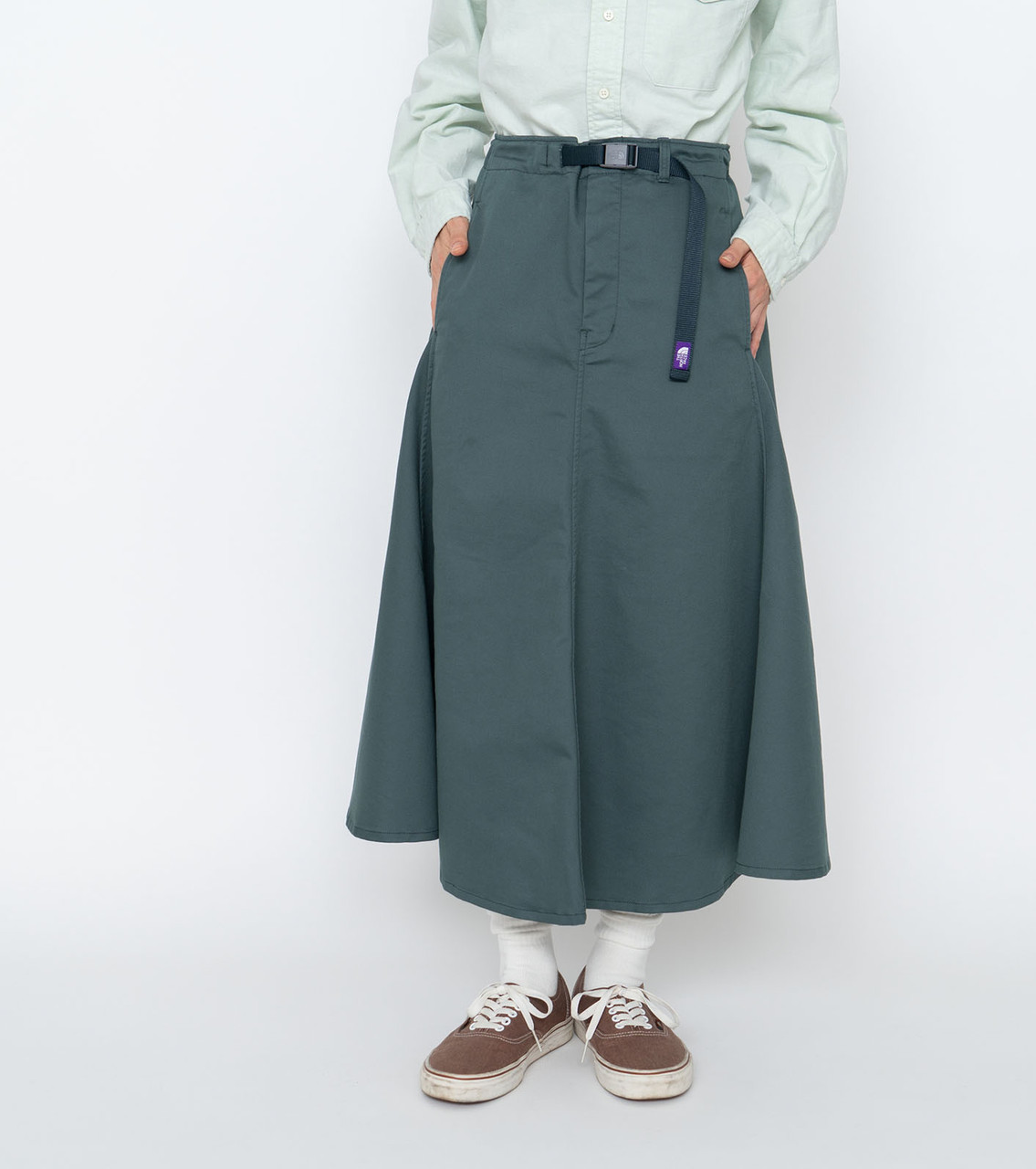 THE NORTH FACE PURPLE LABEL PANTS Stretch Twill Flared Skirt