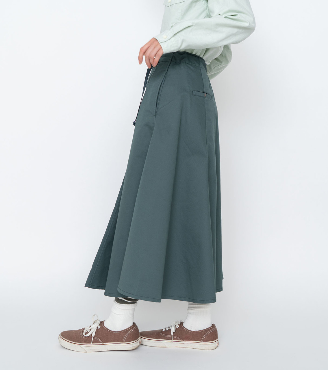 THE NORTH FACE PURPLE LABEL PANTS Stretch Twill Flared Skirt
