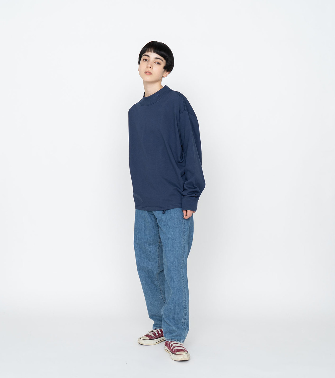 THE NORTH FACE PURPLE LABEL T-SHIRT Mock Neck L/S Tee Online Shop