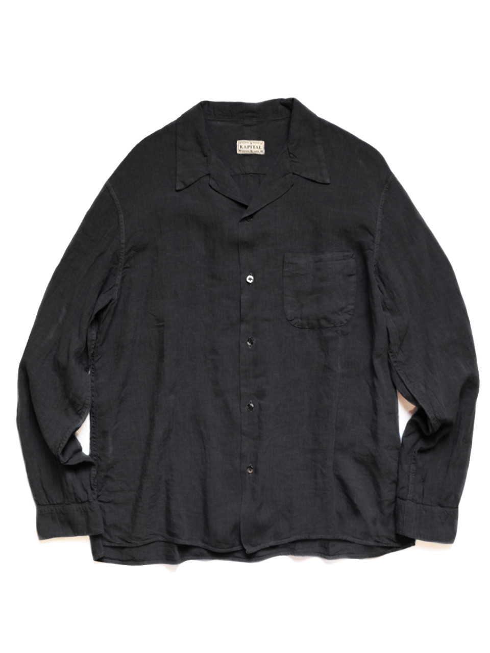 KAPITAL Shirt Soft Linen Open Collar Shirt