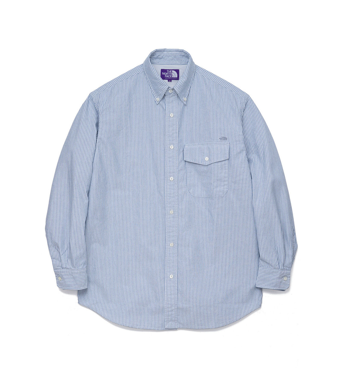 THE NORTH FACE PURPLE LABEL SHIRT Cotton Polyester Stripe OX B.D.