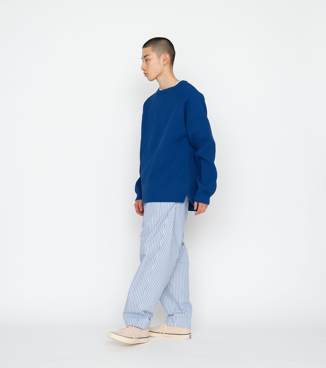 nanamica KNIT 5G Crew Neck Sweater Online Shop to Worldwide
