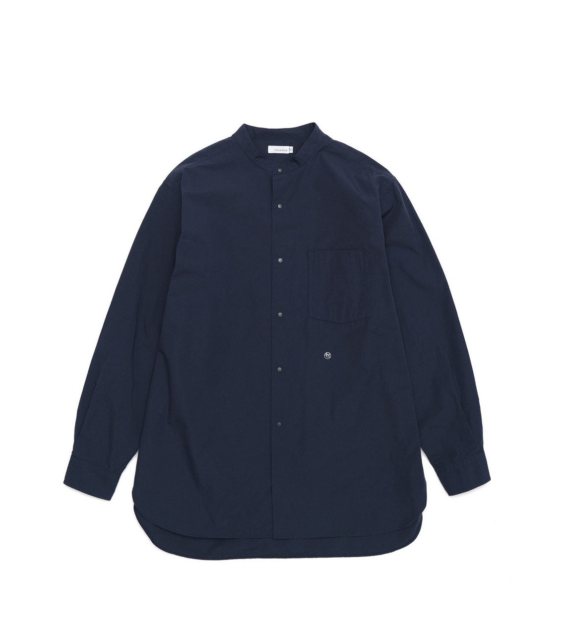 nanamica SHIRT Band Collar Wind Shirt Online Shop to Worldwide