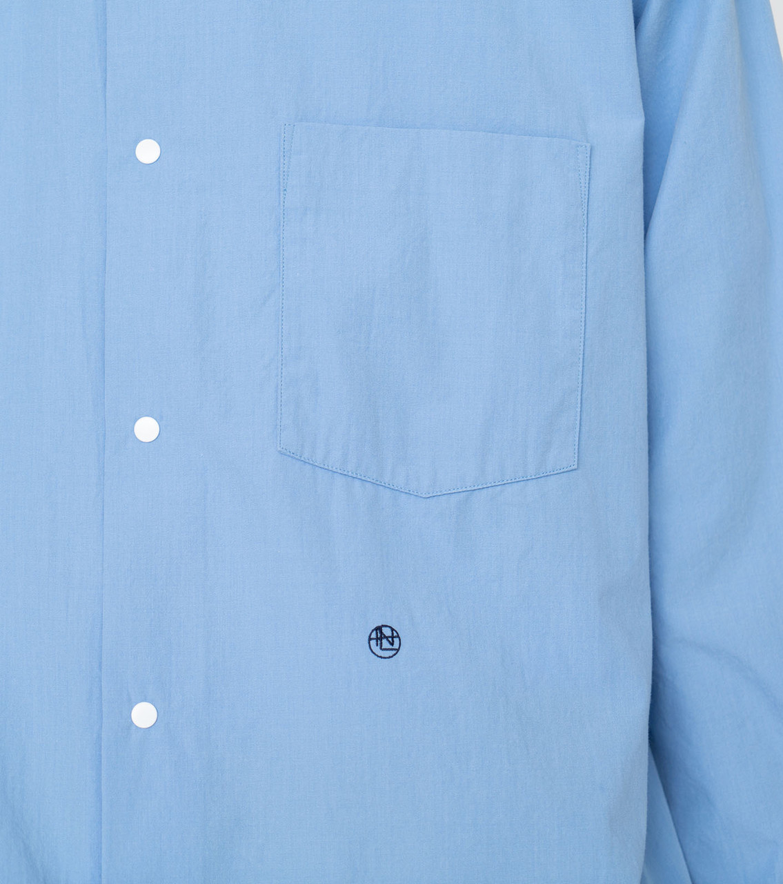 nanamica SHIRT Band Collar Wind Shirt Online Shop to Worldwide
