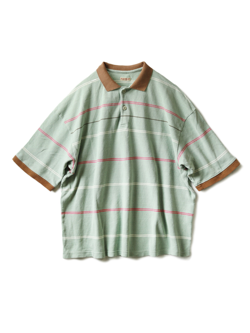 KAPITAL Shirt Tackey Kanoko Border BOX Polo