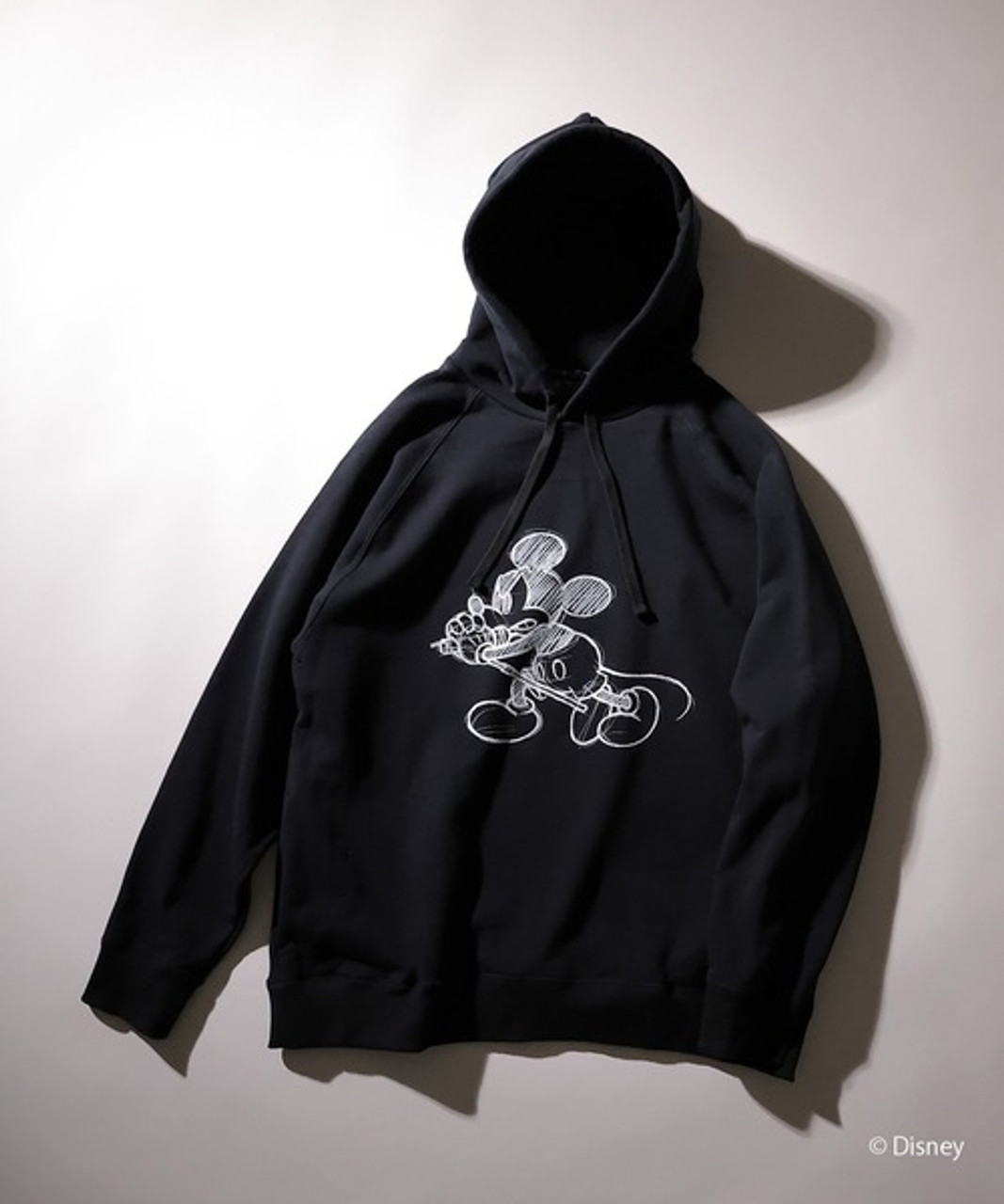 NUMBER (N)INE Tops MICKEY MOUSE/DRAWING NN PULLOVER HOODIE