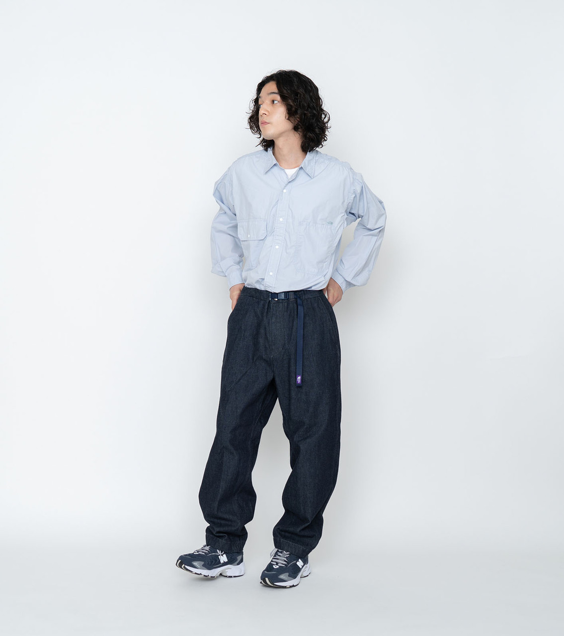 THE NORTH FACE PURPLE LABEL PANTS Denim Wide Tapered Pants Online