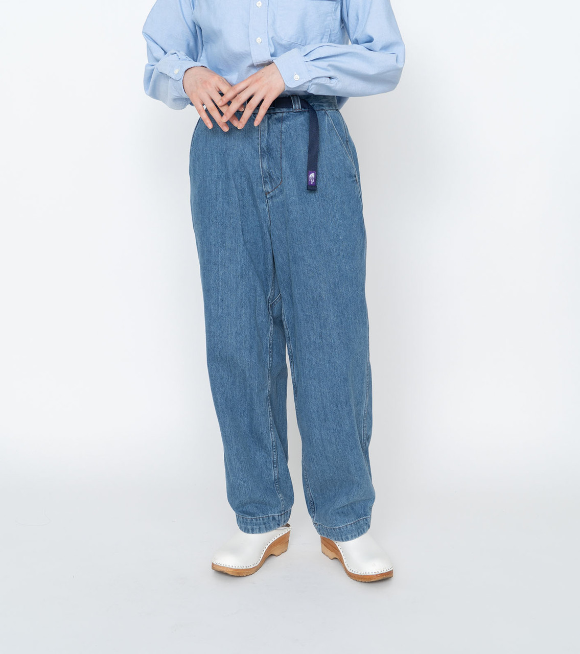 THE NORTH FACE PURPLE LABEL PANTS Denim Wide Tapered Pants Online