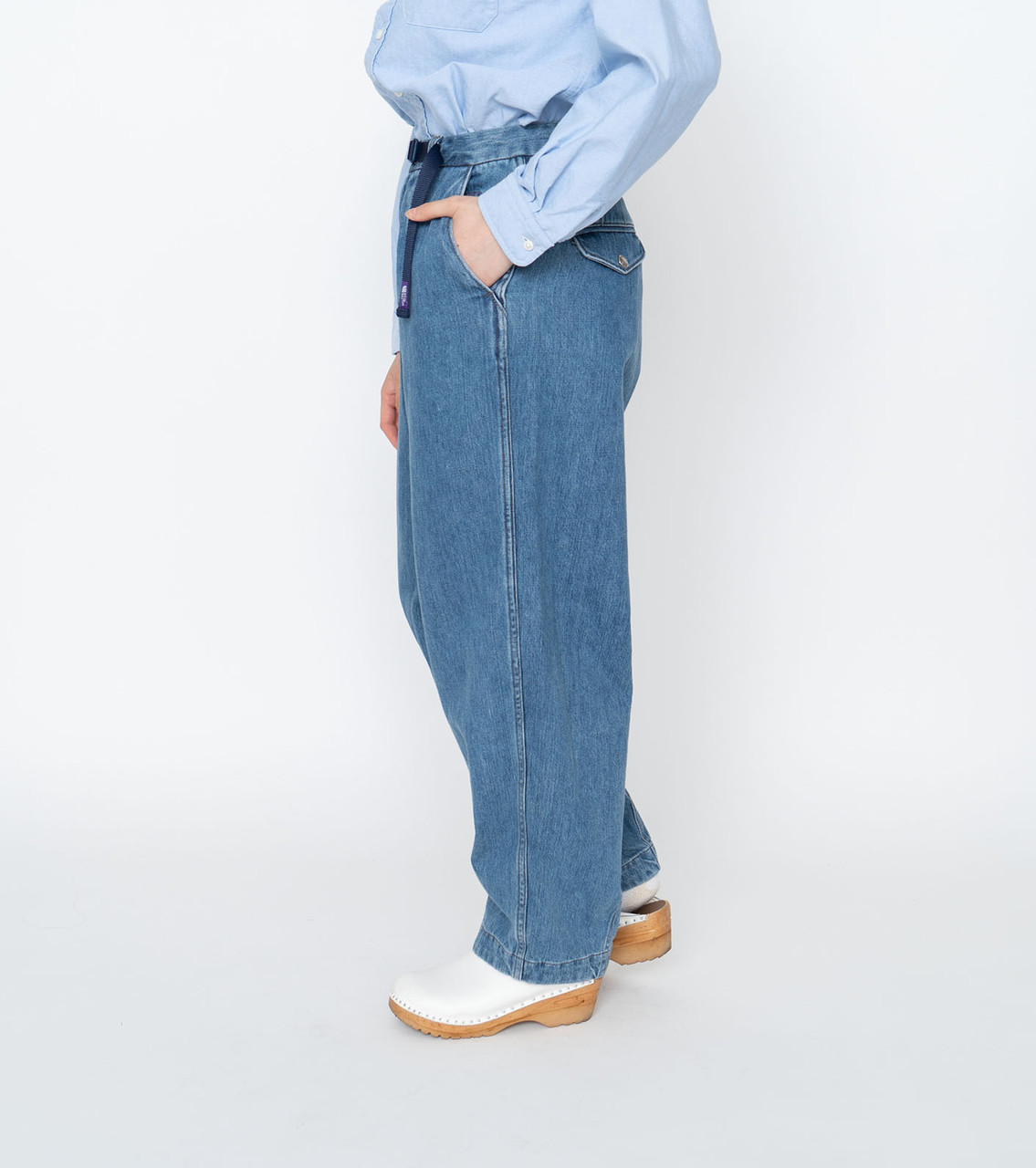 THE NORTH FACE PURPLE LABEL PANTS Denim Wide Tapered Pants Online