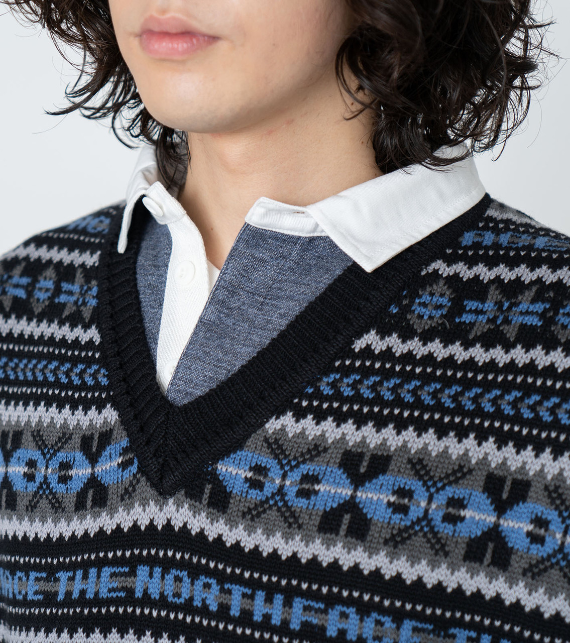 THE NORTH FACE PURPLE LABEL KNIT GORE-TEX INFINIUM™ Fair Isle Vest 