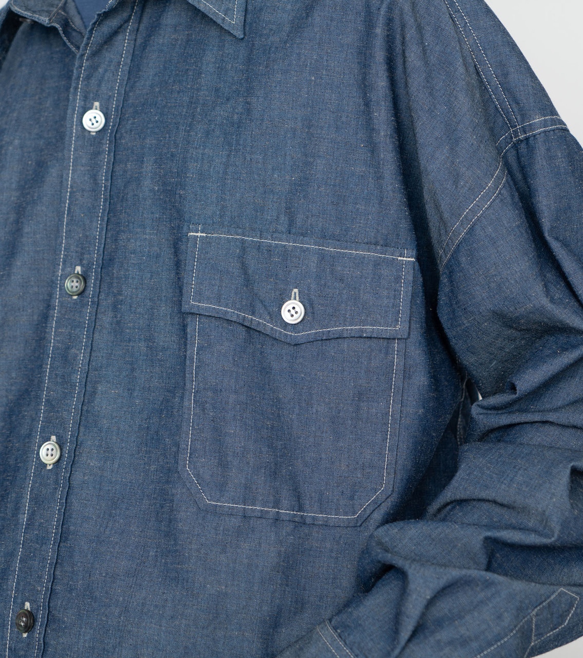 nanamica Chambray CPO Shirt Jacket SUAS342 6569