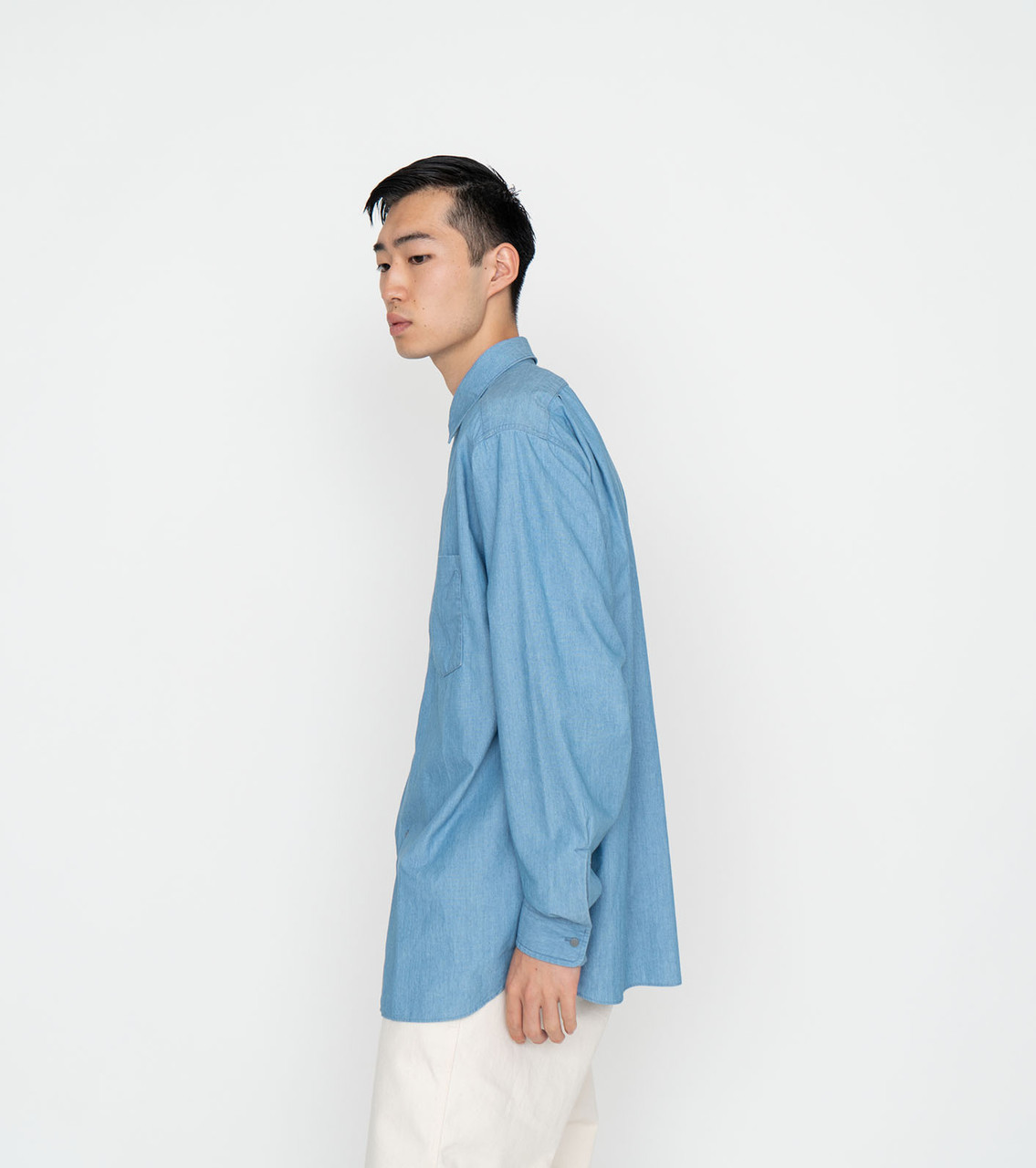 nanamica Regular Collar Chambray Shirt SUGS304 6476