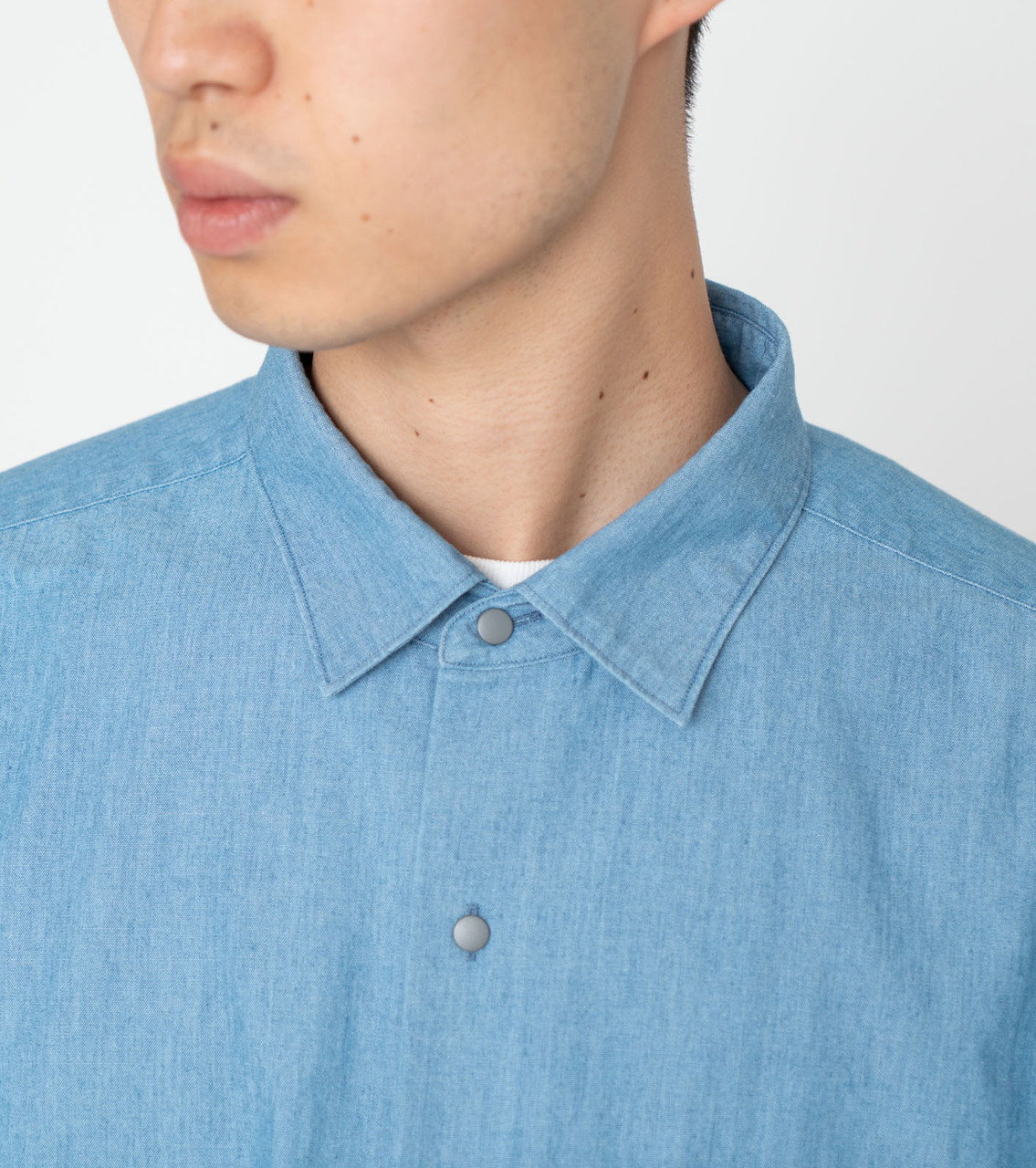 nanamica Regular Collar Chambray Shirt SUGS304 6476