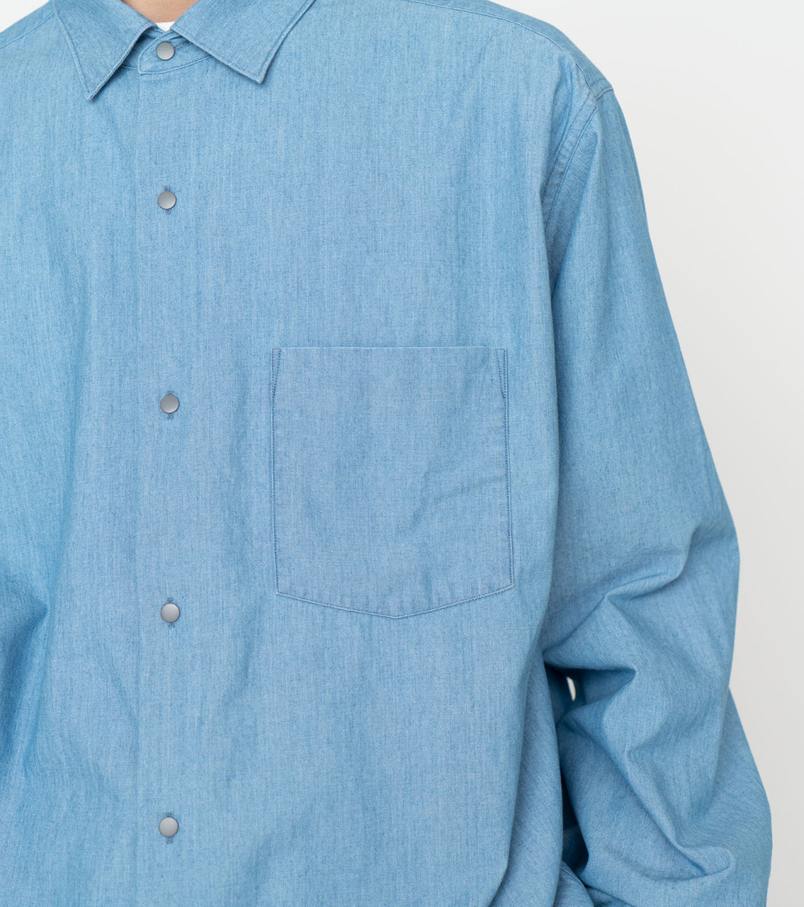 nanamica Regular Collar Chambray Shirt SUGS304 6476