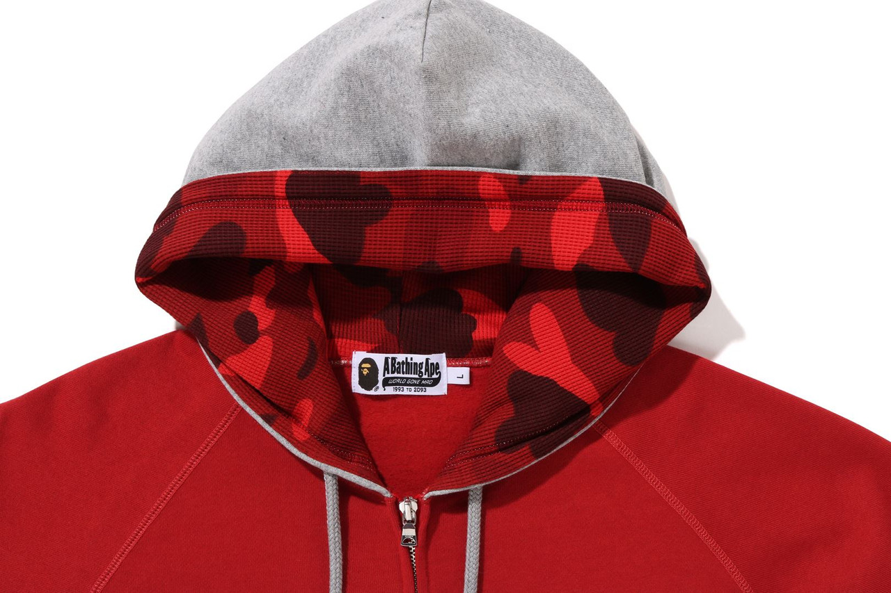 BAPE X NBHD 】TRIAL CAMO TWO FACE HALF ZIP PULLOVER HOODIE