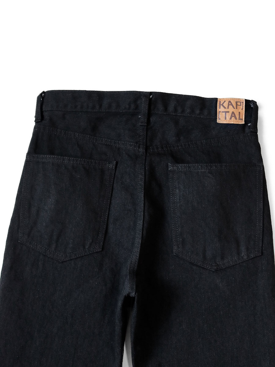 KAPITAL Pants 14Oz Black Denim 5P OKABELLBO