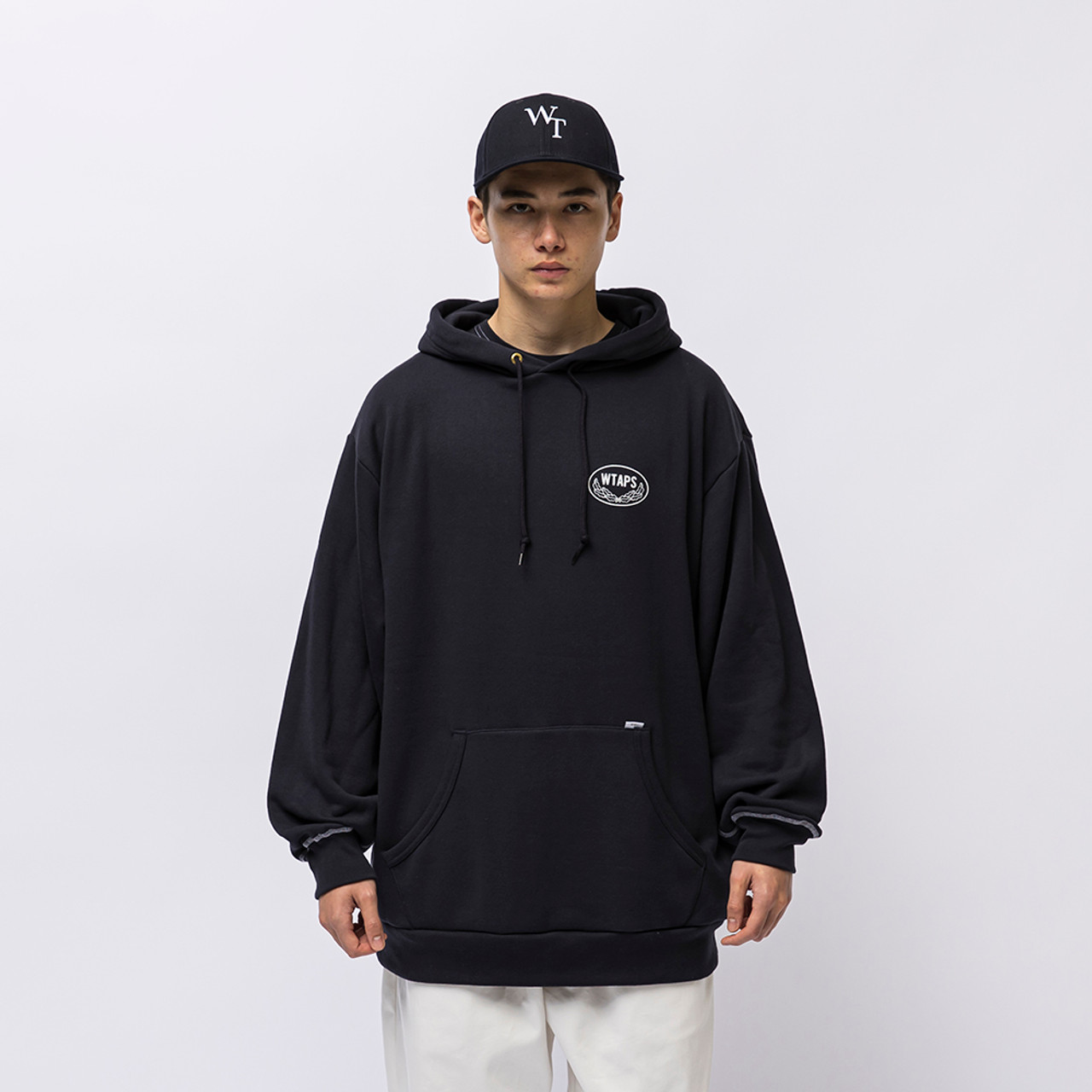 パラグラフ【WTAPS】×【Champion】ACADEMY HOODED 黒 - トップス