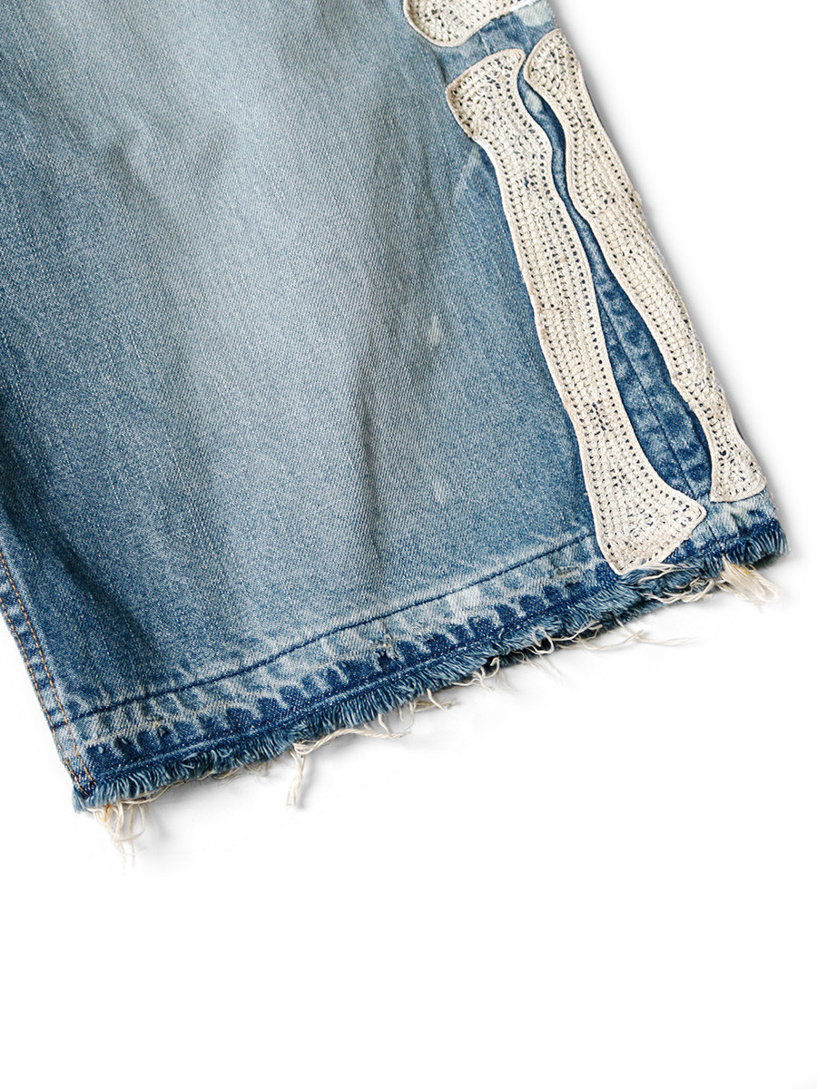 KAPITAL 14ozデニム5Pショートパンツ BONE