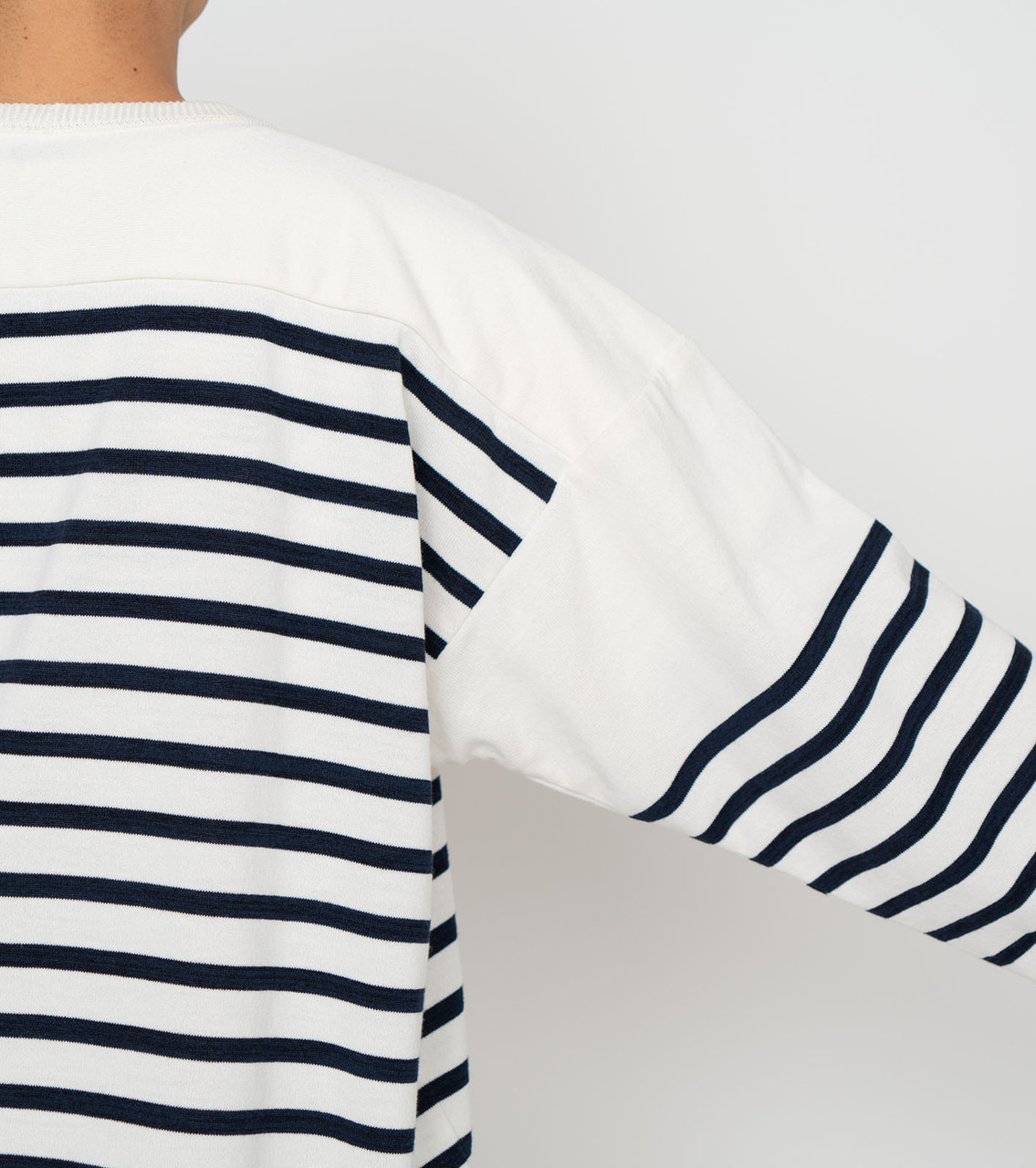 【NKNIT】cotton nylon striped knit 白 サイズ0 cotton nylon KNIT beanie – NKNIT