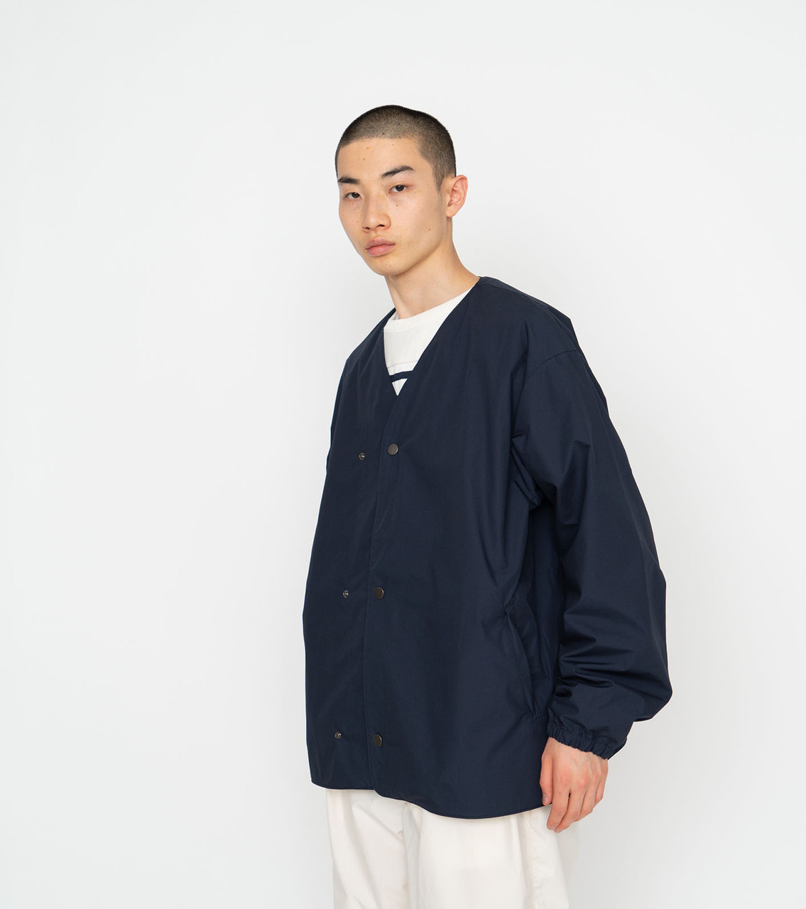 nanamica ベイヘッドクロス　カーディガン　SUAS336 ネイビー nanamica JACKET Cardigan Online Shop to Worldwide