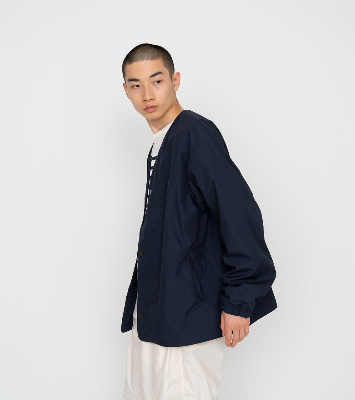 nanamica ベイヘッドクロス　カーディガン　SUAS336 ネイビー nanamica JACKET Cardigan Online Shop to Worldwide