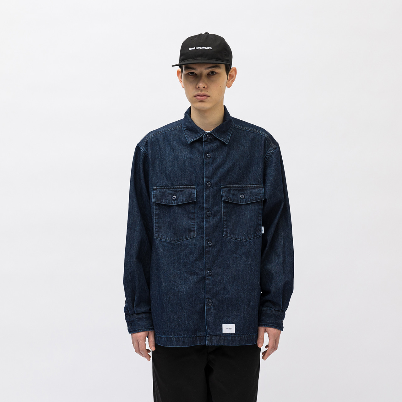 海外出荷WTAPS LP デニムシャツ　Lサイズ　ダブルタップス　INDIGO シャツ トップス